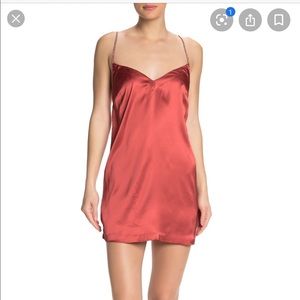 Free people darling satin mini dress